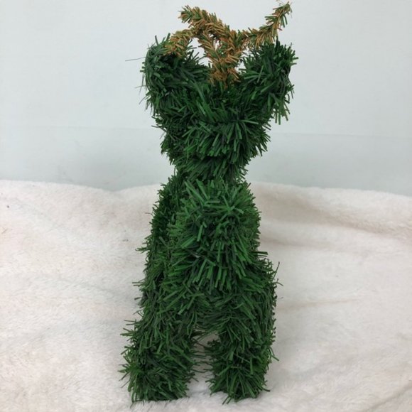 Reindeer Christmas holiday faux spruce decor - Picture 4 of 7